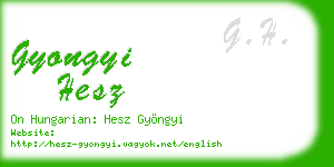 gyongyi hesz business card