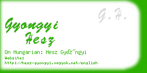 gyongyi hesz business card